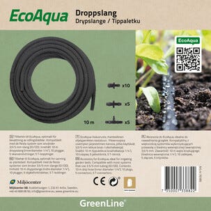 Greenline EcoAqua droppslang utbyggnadsset, 10 m