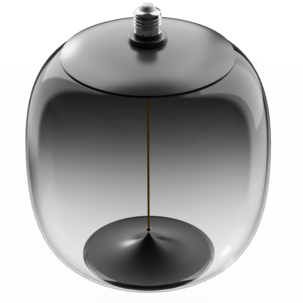 Smokey LED-lampa E27, magnetiskt filament, 25 cm