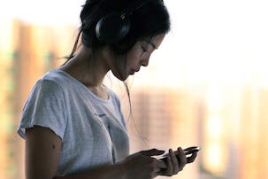 Trådlösa hörlurar med mikrofon Philips SHB7250