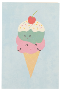 Grattiskort dubbelt med blank insida, 12 x 17 cm