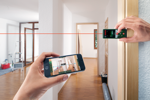 Bosch PLR 30 C, digital avståndsmätare med app