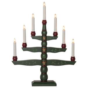 Star Trading Tradition adventsljusstake trä, 54 cm