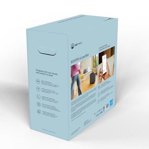 Airthings Renew smart luftrenare för sovrum, 49 m2