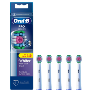 Oral-B 3D White borsthuvud, 5-pack