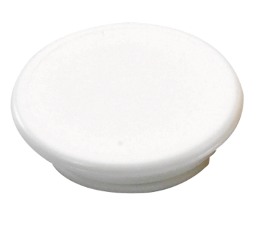 Täcklock för karmskruv vit, 20 pack