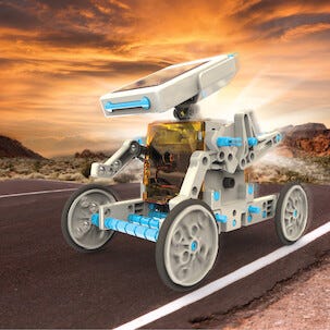 Solcellsdriven robot, byggsats i 197 delar, från 8 år