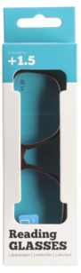 Blåljus läsglasögon, brun