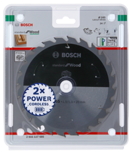 Bosch Standard for Wood sågklinga 165 x 20 mm 24T
