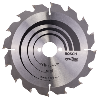 Hårdmetallklinga Bosch Optiline, 190 mm