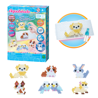 Aquabeads Pretty Pets husdjur, 530 vattenpärlor, från 4 år