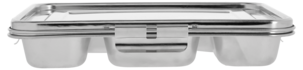 Eväslaatikko Bentobox ruostumatonta terästä, 5 lokeroa