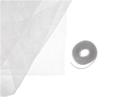 Hyttysverkko ikkunaan valkoinen, tarranauha, 130 x 150 cm