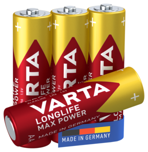Varta Longlife Max Power AA/LR6-batterier, 4-pakning
