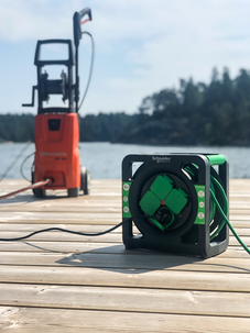 Schneider Compact kabeltrommel 15 meter, utendørs