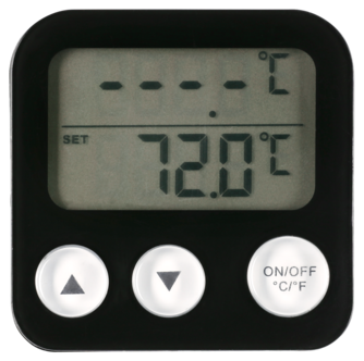 Stektermometer digital, svart