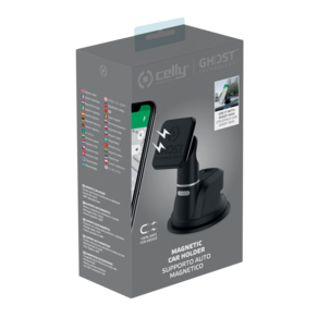 Puhelinteline, jossa magneetti- ja imukuppikiinnitys. Celly, GhostDash