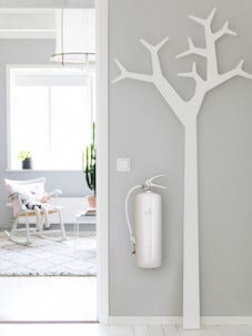 Houseguard Design Edition vit / svart brandsläckare 6 kg