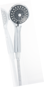 Dusjsett med dusjstang og roterbar slange, sparedusj