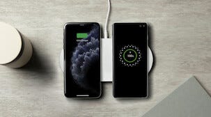 Belkin Boost Charge Dual 10 W, trådlös laddare med plats för två enheter