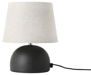 Northlight Hilma liten bordlampe svart keramikk, 23 cm