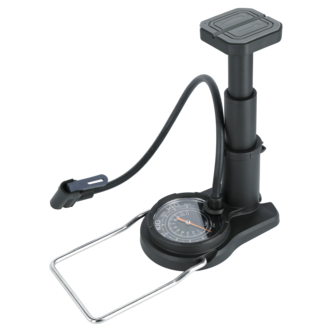 Fotpump med manometer och ventiladaptrar 11 bar