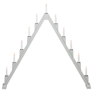 Konstsmide stor adventsljusstake, trä, vikbar, 86 cm