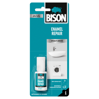 Bison emaljlack för tvättställ och badkar, vit
