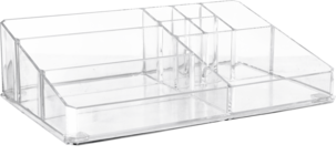 Sminkeorganisator, gjennomsiktig plast