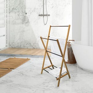 Aurora handdukshängare golvstående, hopfällbar