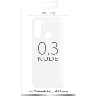 Puro mobildeksel 0.3 Nude til Motorola Moto G8 Power 6.4