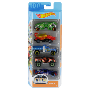Hot Wheels bilar, 5-pack, osorterat, från 3 år