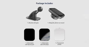 Magnetisk mobilholder for dashbord, bil