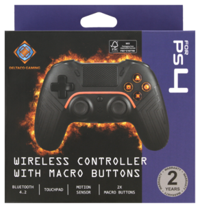 Deltaco GAM-139 PS4 kontroll med Bluetooth