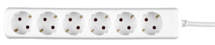 6-veis grenuttak med 1,4 m kabel