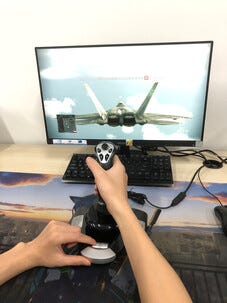 Flight stick, flight simulator joystick, PC