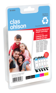 Mustepatruuna Canon PGI-570/CLI-571 Clas Ohlson