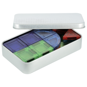 Magnetiska byggklossar med reseask, 30-pack