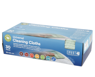 Vaskeklut Smart Microfiber, 30-pakning