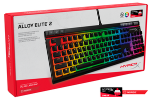HyperX Alloy Elite 2 gaming tangentbord, nordisk layout