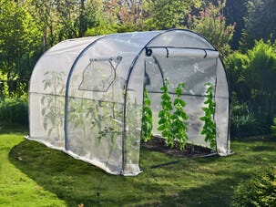 Tunneldrivhus plast 6 m², 3 x 2 x 1,9 m