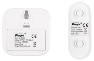 Trådlös dörrklocka med tryckknapp, batteridriven