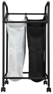 Tvättkorg med två fack