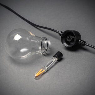 Konstsmide ljusslinga glödlampor LED, 4,5 m, utbytbara ljuskällor
