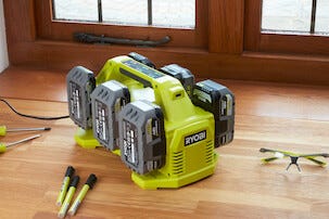 Ryobi batterilader 6 porter One+ 18 V RC18640