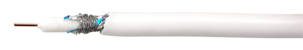Antennkabel 75 ohm, vit