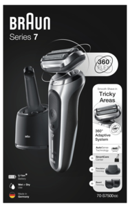 Braun Series 7 70-S7500cc Wet & Dry, barbermaskin 