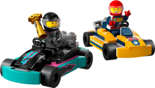 LEGO City Go-Kart-autot ja kilpakuljettajat 60400, yli 5-vuotiaille