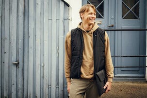 Varmevest med powerbank, herre S–XXL, HeatX