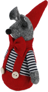 Juldekoration mus, 15 cm