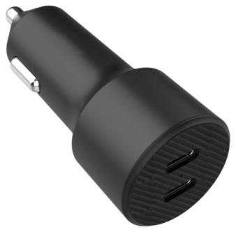 Billaddare mobil 2-i-1, 12 V, 24 V, USB-C, 40 W